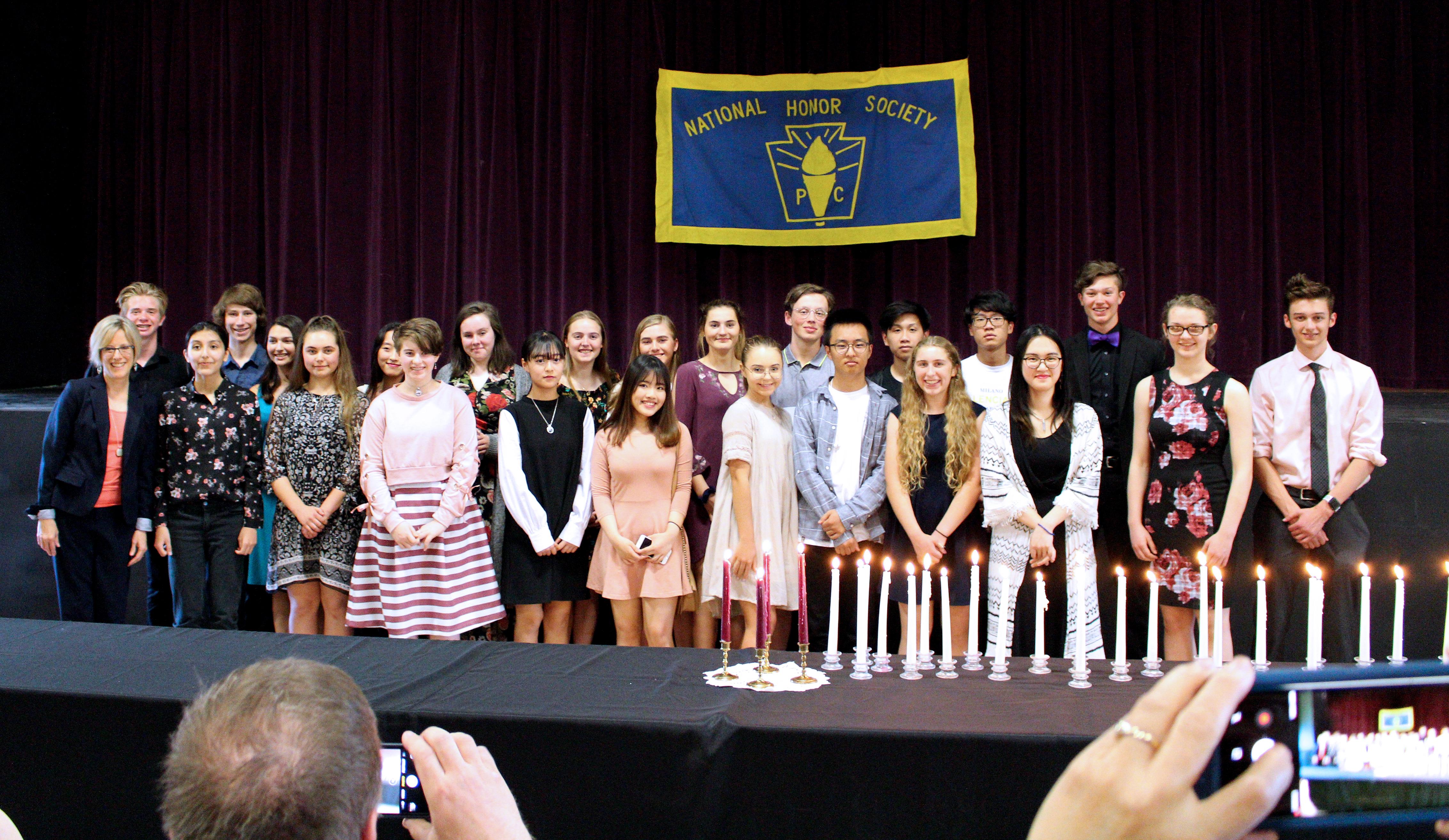 2018 inductees to the National Honor Society