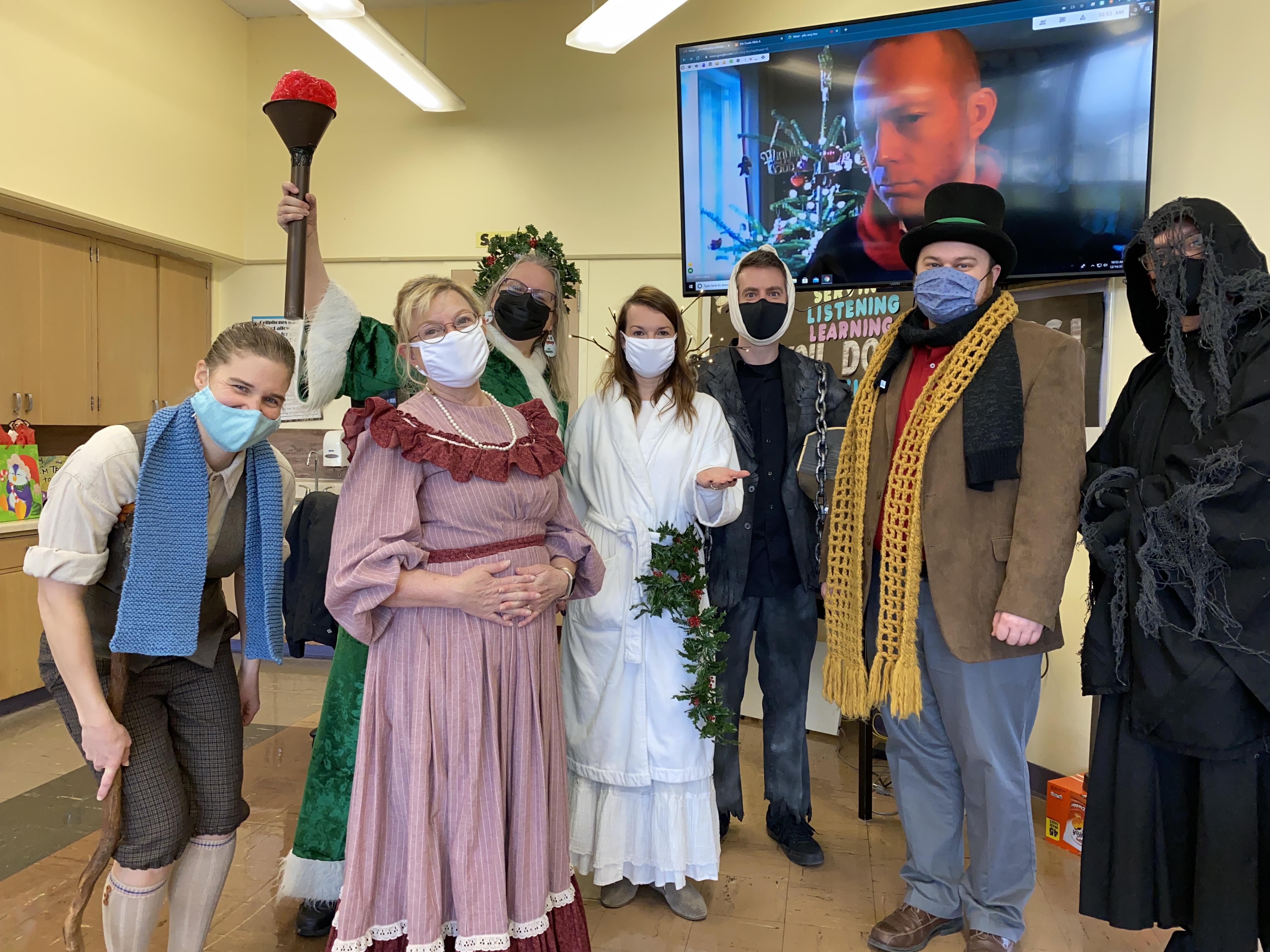 Teachers as characters from the Christmas Carol
