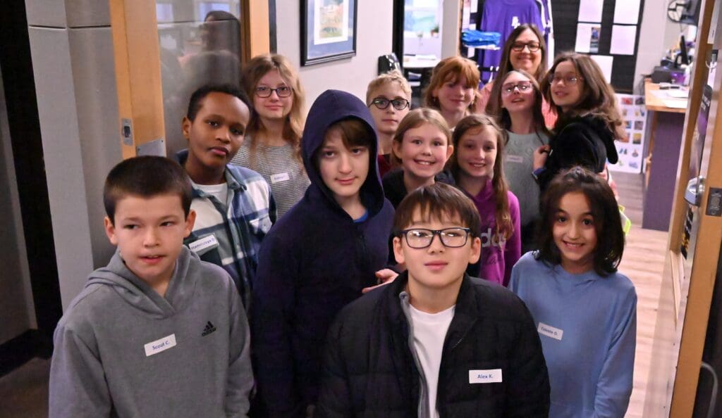 MS Encounter 5th graders visiting MS & HS campus