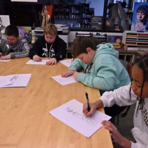 MS Encounter 5th graders visiting MS & HS campus