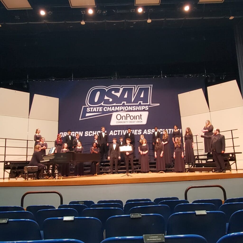 2024-25 Concert Choir performing at State Championships