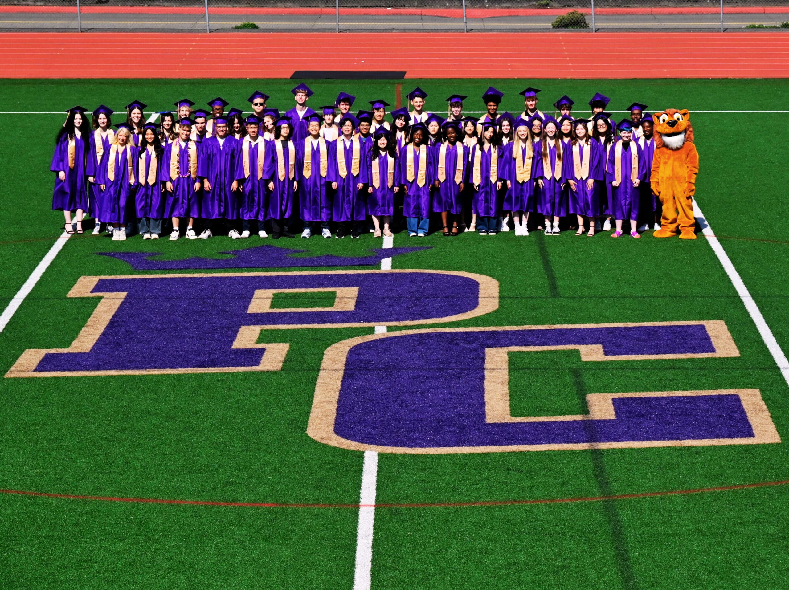 Class of 2025 on turf field
