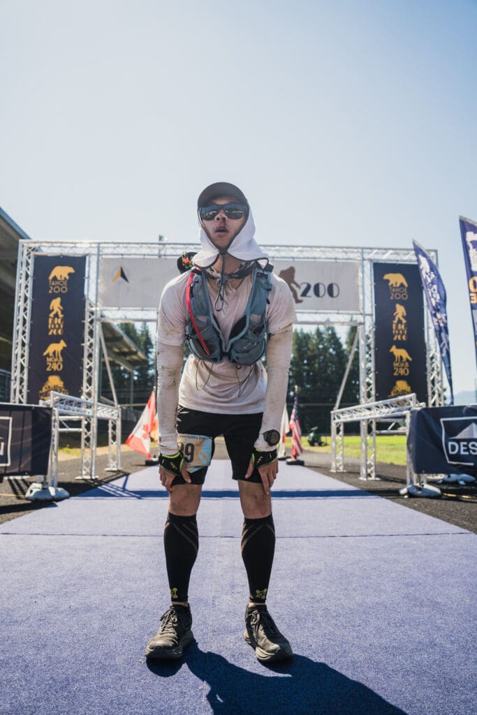 Josh finishing the 2025 Bigfoot 200
