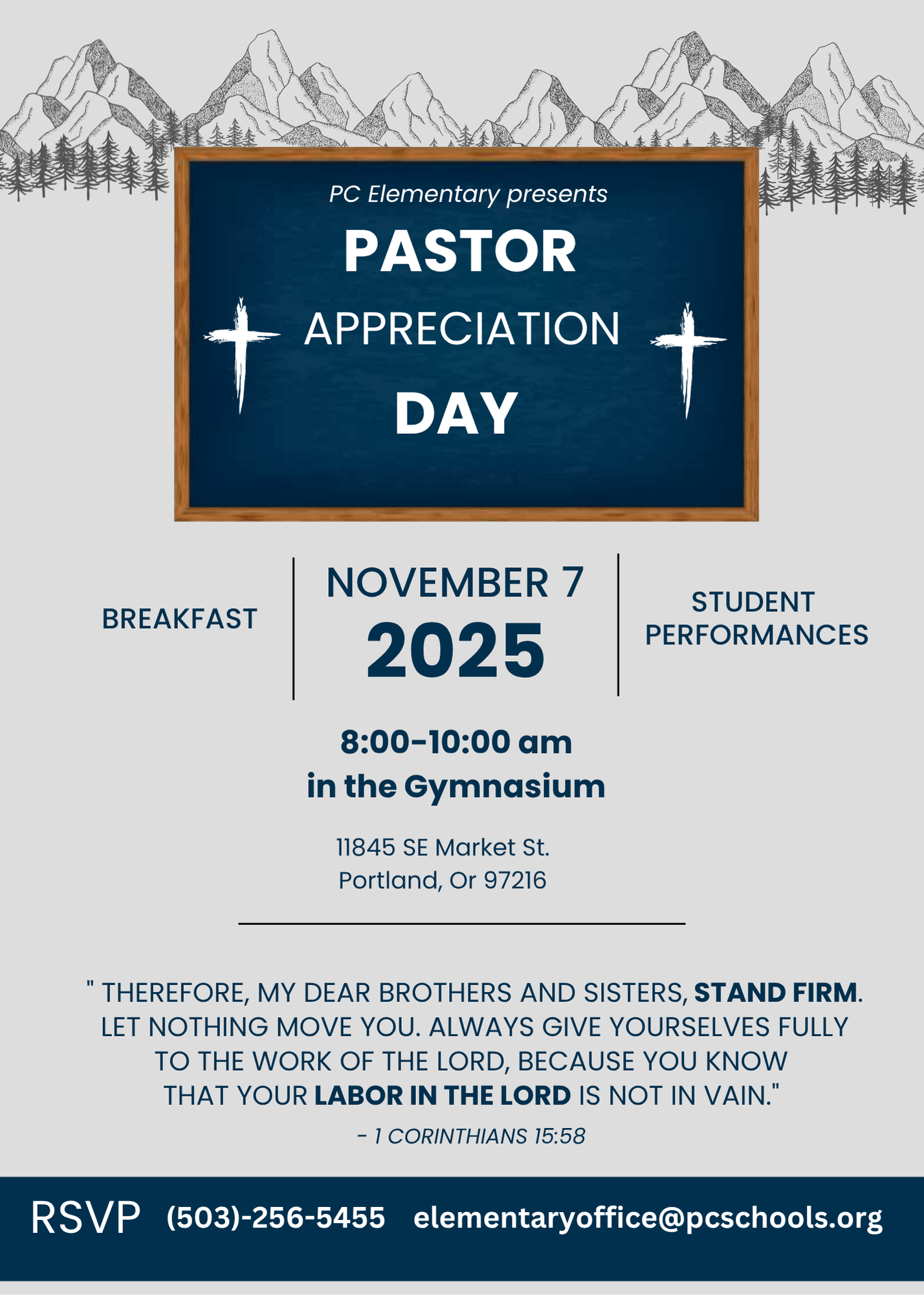 Invitation to Pastor Appreciation