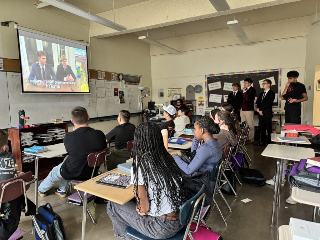 Purple party campaign visit