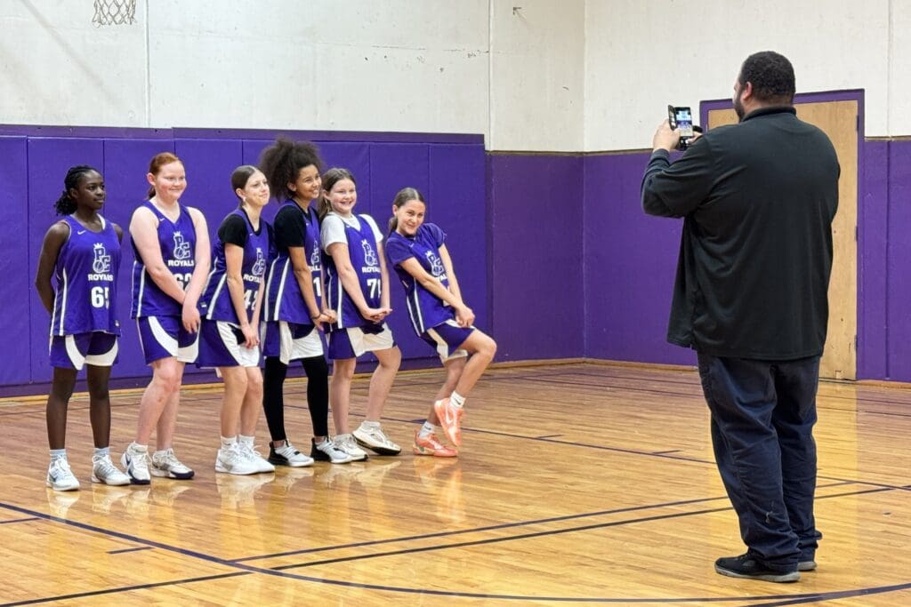 The 7th & 8th grade girls basketball team