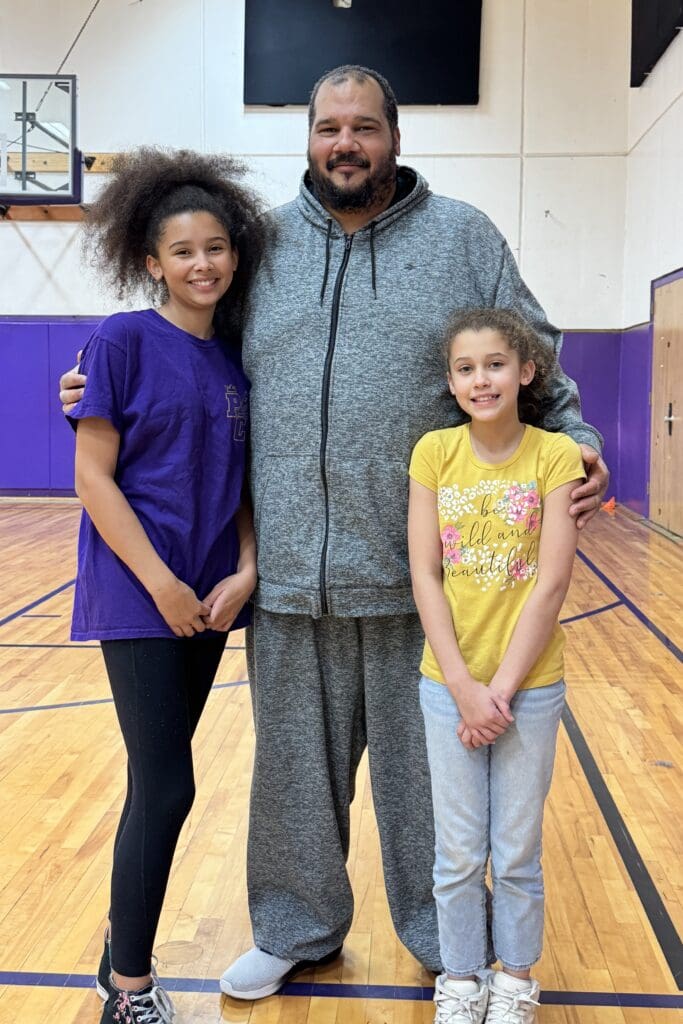 Danny with daughters