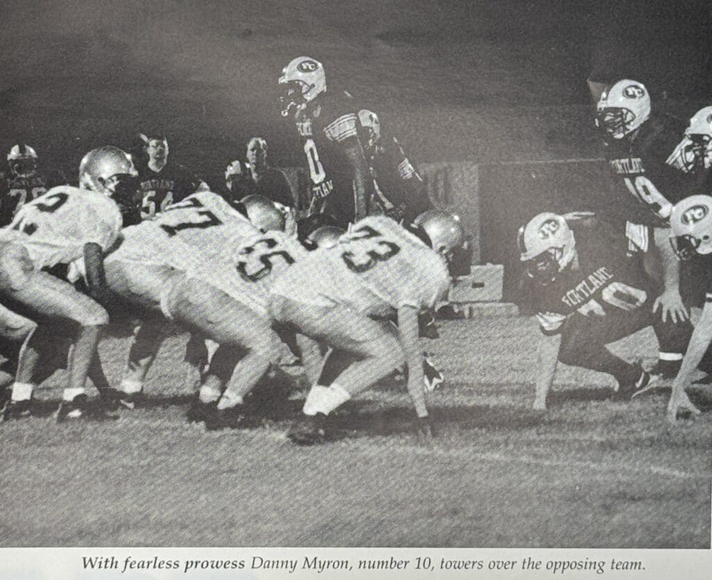 From 1999-2000 Yearbook - photo of football game