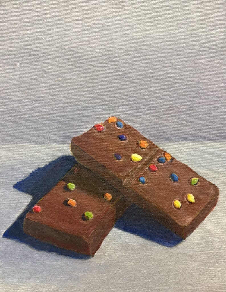 "Cosmic Brownie" Acrylic Painting