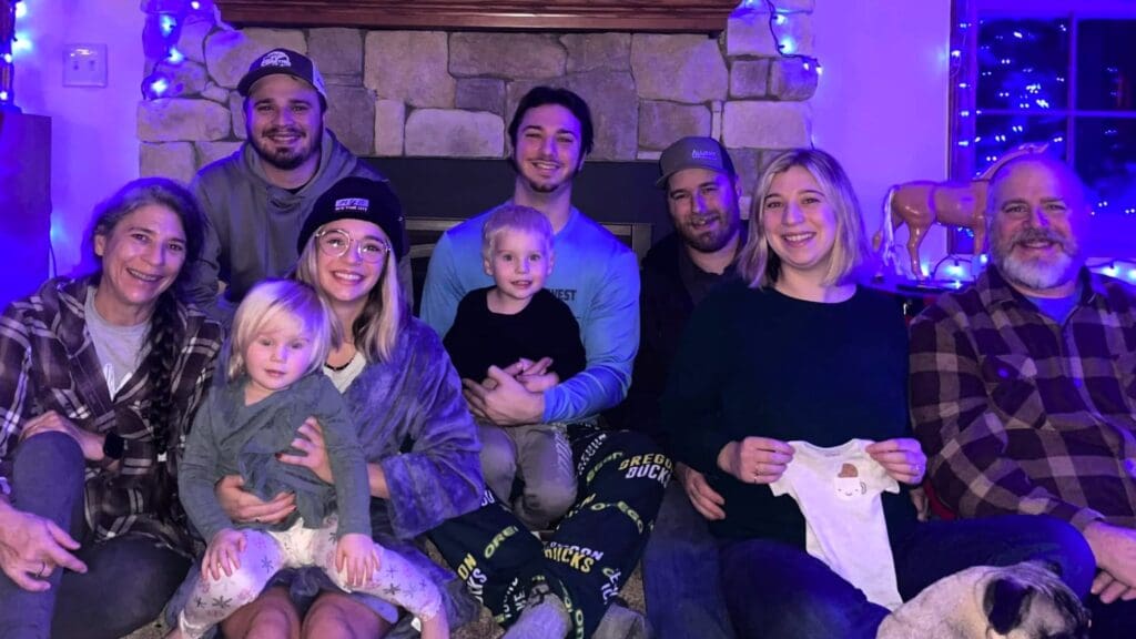 Nolan Helgerson Class of 2021 with family